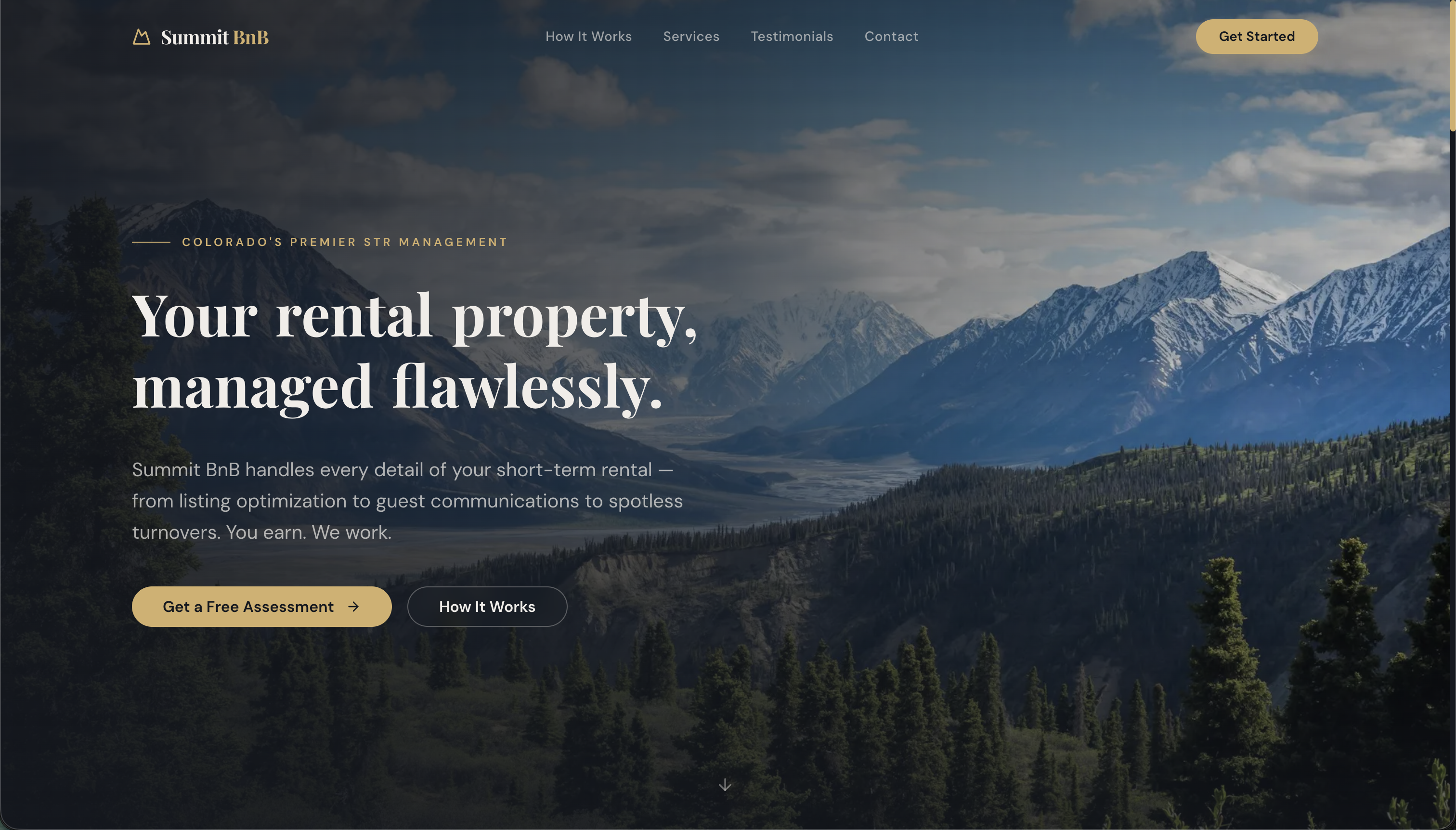 Summit B&B project screenshot